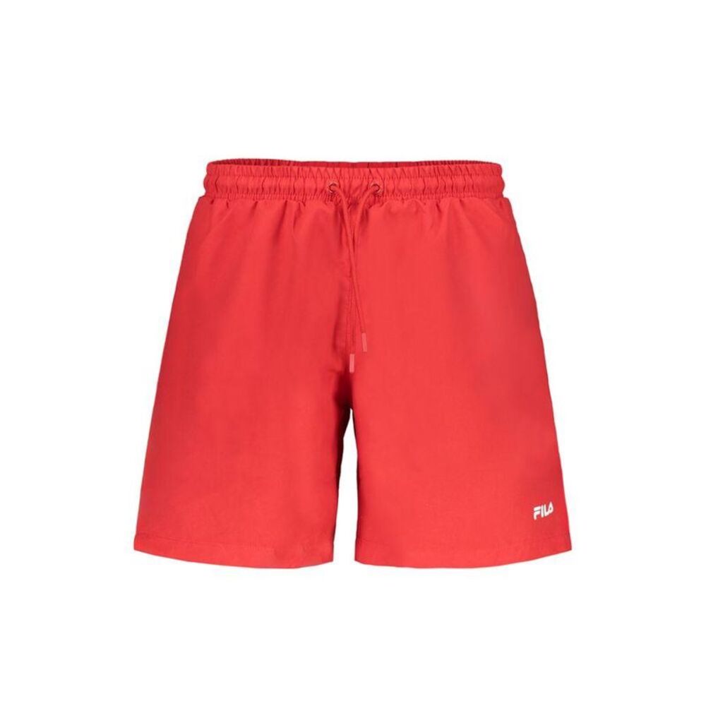 Fila Swim Trunks Drawstring Men Red Swimwear